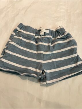 “Bundle 10/$13” modern moments 6-9m Striped Blue and White Knit baby boy Shorts